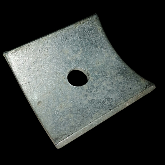 arandelas cuadrada curva